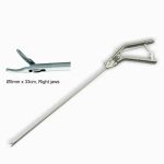 Laparoscopic Needle Holder (Left Curved) PISTOL GRIP