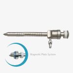 Reusable, Magnetic Spiral Trocar, 10.5mm x 95mm